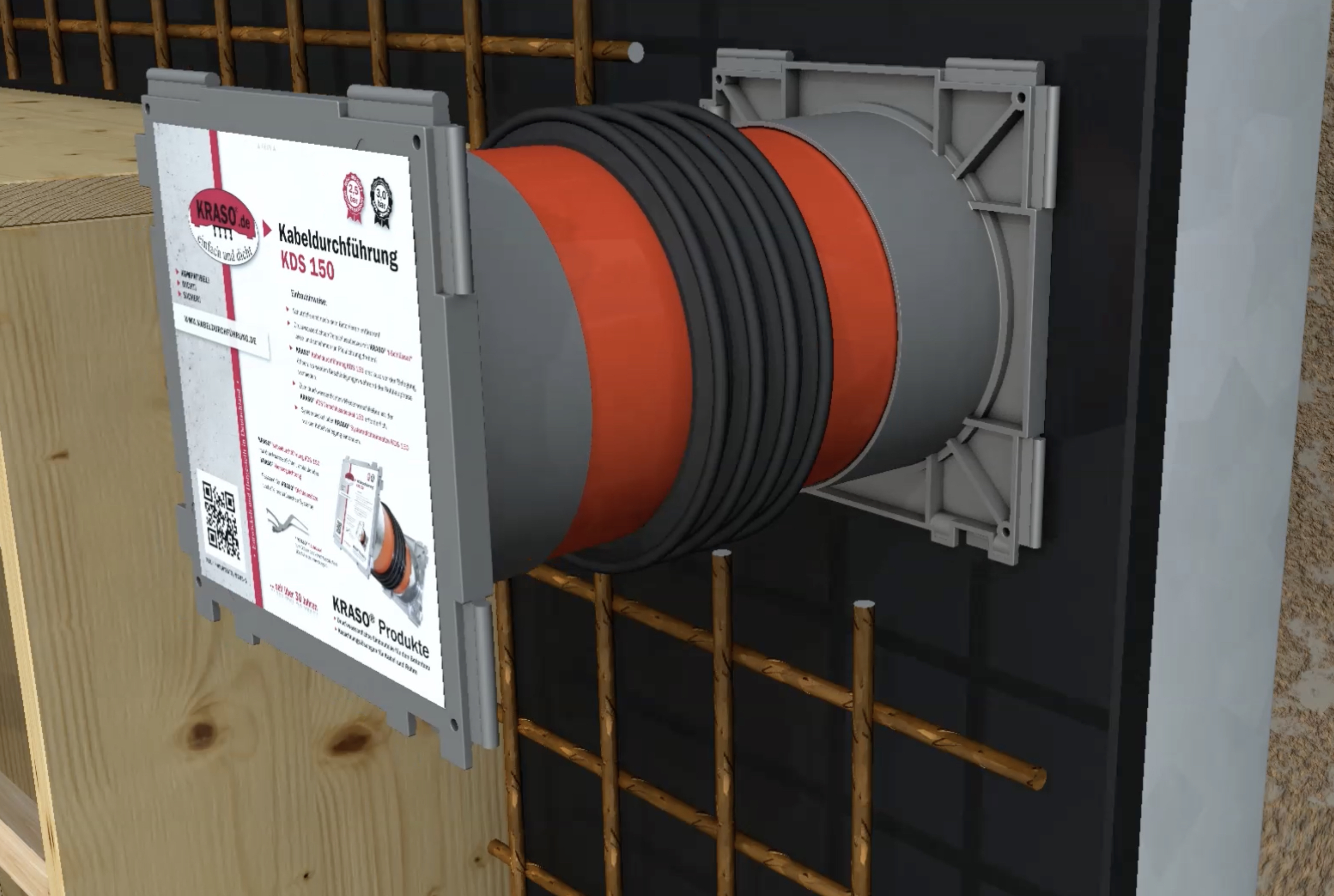 Hakron, KRASO, KDS, doorvoeren, gasdicht, waterdicht., installatie